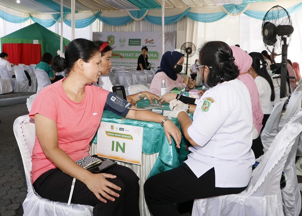 Asian Agri, Tanoto Foundation, and Medan City Health Office Host The Second “Medan Sehat Bersama” in Thamrin Plaza