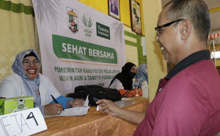 Asian Agri dan Tanoto Foundation Gelar Pemeriksaan Kesehatan Gratis Bagi Masyarakat Ukui