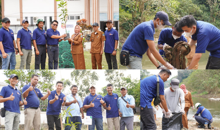 Semarakkan RGE Founder’s Day, PT Dasa Anugerah Sejati Lakukan Bakti Sosial dengan Penanaman Pohon dan Pembersihan Sungai di Jambi