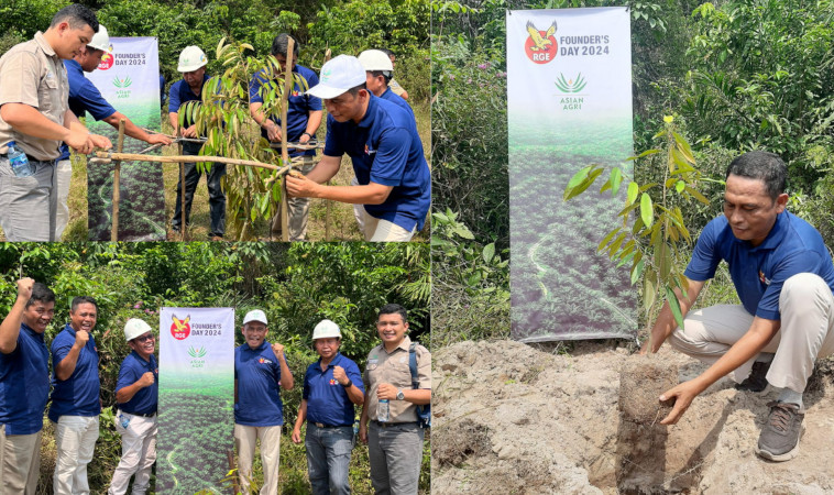 Commemorate RGE Founder’s Day, PT Inti Indosawit Subur Organises Tree Planting Seedlings and River Clean-Up in Riau